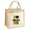 Cotton Pocket Jute Midi Tote Thumbnail