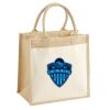 Cotton Pocket Jute Midi Tote Thumbnail