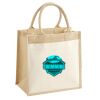 Cotton Pocket Jute Midi Tote Thumbnail