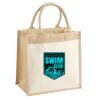 Cotton Pocket Jute Midi Tote Thumbnail