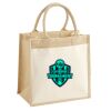 Cotton Pocket Jute Midi Tote Thumbnail