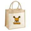 Cotton Pocket Jute Midi Tote Thumbnail