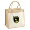 Cotton Pocket Jute Midi Tote Thumbnail