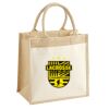 Cotton Pocket Jute Midi Tote Thumbnail