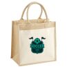 Cotton Pocket Jute Midi Tote Thumbnail