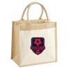 Cotton Pocket Jute Midi Tote Thumbnail