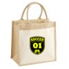 Cotton Pocket Jute Midi Tote Thumbnail