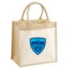 Cotton Pocket Jute Midi Tote Thumbnail