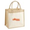 Cotton Pocket Jute Midi Tote Thumbnail