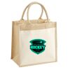 Cotton Pocket Jute Midi Tote Thumbnail
