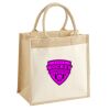 Cotton Pocket Jute Midi Tote Thumbnail