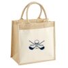Cotton Pocket Jute Midi Tote Thumbnail