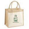 Cotton Pocket Jute Midi Tote Thumbnail