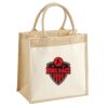 Cotton Pocket Jute Midi Tote Thumbnail
