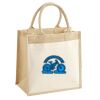 Cotton Pocket Jute Midi Tote Thumbnail