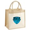 Cotton Pocket Jute Midi Tote Thumbnail
