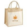 Cotton Pocket Jute Midi Tote Thumbnail
