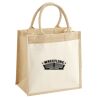 Cotton Pocket Jute Midi Tote Thumbnail