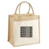 Cotton Pocket Jute Midi Tote Thumbnail