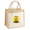 Cotton Pocket Jute Midi Tote Thumbnail
