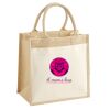 Cotton Pocket Jute Midi Tote Thumbnail