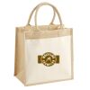 Cotton Pocket Jute Midi Tote Thumbnail