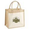 Cotton Pocket Jute Midi Tote Thumbnail