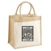 Cotton Pocket Jute Midi Tote Thumbnail