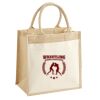 Cotton Pocket Jute Midi Tote Thumbnail