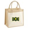 Cotton Pocket Jute Midi Tote Thumbnail