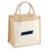 Cotton Pocket Jute Midi Tote Thumbnail