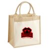 Cotton Pocket Jute Midi Tote Thumbnail