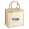 Cotton Pocket Jute Midi Tote Thumbnail