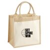 Cotton Pocket Jute Midi Tote Thumbnail