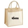 Cotton Pocket Jute Midi Tote Thumbnail