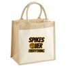 Cotton Pocket Jute Midi Tote Thumbnail