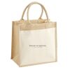Cotton Pocket Jute Midi Tote Thumbnail