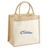 Cotton Pocket Jute Midi Tote Thumbnail