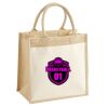 Cotton Pocket Jute Midi Tote Thumbnail