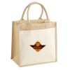Cotton Pocket Jute Midi Tote Thumbnail