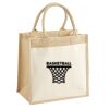 Cotton Pocket Jute Midi Tote Thumbnail
