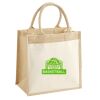 Cotton Pocket Jute Midi Tote Thumbnail