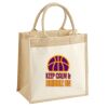 Cotton Pocket Jute Midi Tote Thumbnail