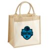 Cotton Pocket Jute Midi Tote Thumbnail