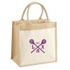 Cotton Pocket Jute Midi Tote Thumbnail
