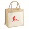 Cotton Pocket Jute Midi Tote Thumbnail