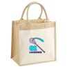 Cotton Pocket Jute Midi Tote Thumbnail