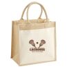 Cotton Pocket Jute Midi Tote Thumbnail