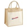 Cotton Pocket Jute Midi Tote Thumbnail