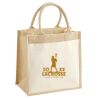 Cotton Pocket Jute Midi Tote Thumbnail